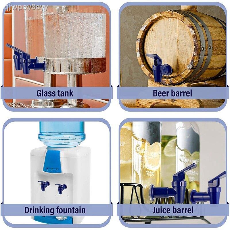 4 Pieces Replacement Cooler Faucet Water Bottle Jug Dispenser Tap Set ...