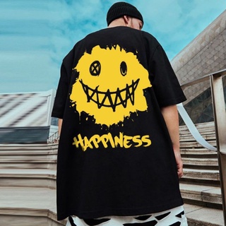 เสื้อยืดผู้ชาย เสื้อยืด ลาย HAPPIENES สไตล์ญี่ปุ่น ขนาดใหญ่ XXL XXXL XXXXL XXXXXL (6XL) 2XL 4XL 5XL 5XL 5XL 5XL 5XL 5XL