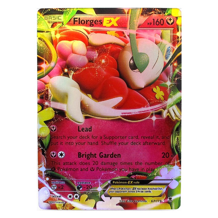 Florges EX 67/119 ฟลาเจส Pokemon Matt Card ภาษาอังกฤษ