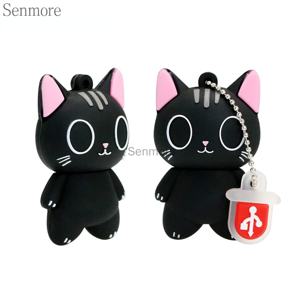 Pendrive128gb แฟลชไดรฟ์ รูปการ์ตูนแมวน่ารัก สีชมพู 1GB รูปที่ 2
