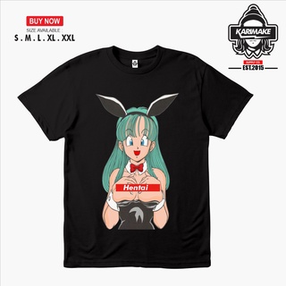 เสื้อยืดผ้าฝ้ายพิมพ์ลายแฟชั่น เสื้อยืด พิมพ์ลายอนิเมะ ดราก้อนบอล BULMA HENTAI