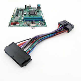 ✦ สายเคเบิ้ลอะแดปเตอร์พาวเวอร์ซัพพลาย 24 Pin to 14 Pin PSU Main Power Supply ATX ทนทาน สําหรับ Lenovo IBM