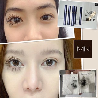 ***จัดส่งฟรี*** Imin Black 3X Mascara มาสคาร่า Imin หนาสะใจ 3 เท่า