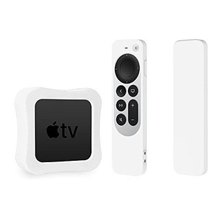 MAXKU Silikone Schutzhülle für Apple TV Siri Fernbedienung,Remote Hülle Schutz case Cover für Apple TV 4K 2021 Schwarz 