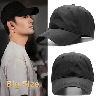 Big Head Man Large Size Baseball Hats Summer Outdoors Thin Dry Quick Small Brim Sun Hat Men Cotton Plus Size Sport Cap 60-65 cm