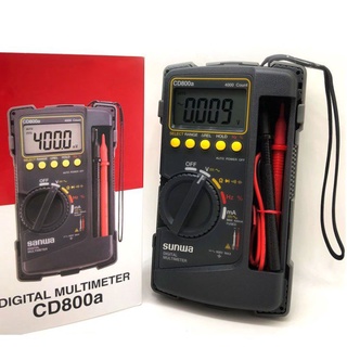 ดิจิตอลมัลติมิเตอร์ โอห์ม SUNWA Digital Multimeter รุ่น CD800aโวลต์มิเตอร์ เครื่องมือวัดกระแสไฟฟ้า พร้อมจอ เครื่องมือวัด