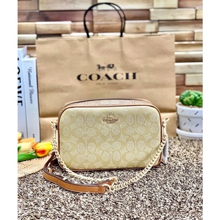 COACH JAMIE CAMERA BAG IN BLOCKED SIGNATURE BAG