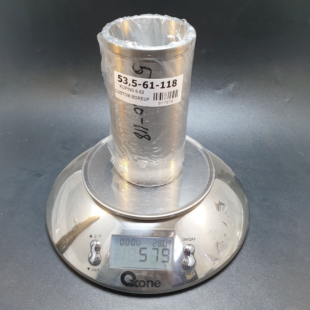 LINER 53.5-61-118 JUP-MX, CUSTOM CYLINDER BORING 2T, 4T