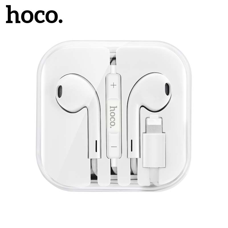HOCO หูฟัง เสียบสายต่อบลูทูธ BT5.0 หูฟังมีไมค์ในตัว แบบ in-ear รับสายได้ คุยสายได้ มี 2 สี ขาว และ ดำ หูฟังบลูทูธ hc3