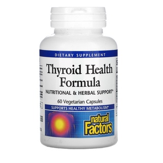 Natural Factors, Thyroid Health 60 Vegetarian Caps