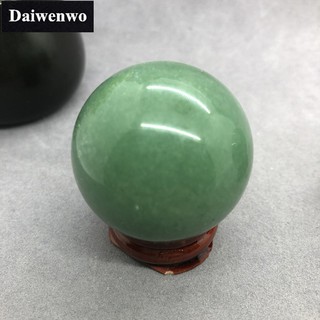 Green Aventurine Ball หินธรรมชาติ Diy สำหรับตกแต่ง Speculum ฟิตเนส