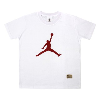 เสื้อยืดพิมพ์ลายโลโก้สีแดงสีขาว Nba Water JORDAN