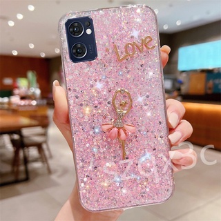 เคสโทรศัพท์ OPPO A77 5G/OPPO A76 /OPPO A96 /OPPO A16K /OPPO A95 /OPPO A74 /OPPO A15S/OPPO A74 /OPPO A95 /Reno7Z 5G/Reno6Z 5G/Reno6 5G /Reno5 Pro 5G Phone Casing Silicone Sequin Soft Back Cover Pink Blue Gold Lovely Barbie Girl Phone Call Case เคส Reno7 5G