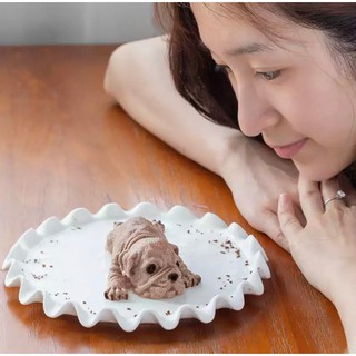 ซิลิโคน บล็อคทำขนมสุนัข เสมือนจริง ทนร้อน ทนเย็น ปลอดภัย 5D Printed silicone dog treat หมา สุนัข เค๊กสุนัข นํ้าแข็ง