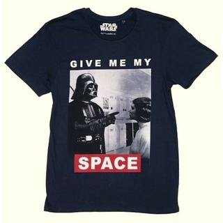 ย้อนยุคเสื้อยืด ลาย Star Wars Darth Leia Give Me My Space Man Jersey สําหรับผู้ชายS-5XL