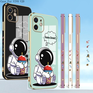 VIVO V17 V15 V11I V9 V5 V5S S1 Lite Pro Plus สำหรับ Case Cartoon Cute Airman เคส เคสโทรศัพท์ เคสมือถือ