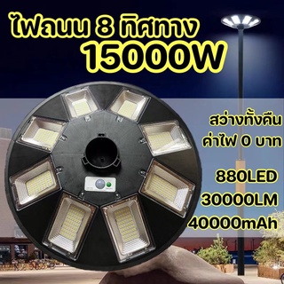 NJLED LIGHT UFO 15000W โคมไฟถนนโซล่าเซลล์ พลังงานแสงอาทิตย์ UFO Square Light 15000W