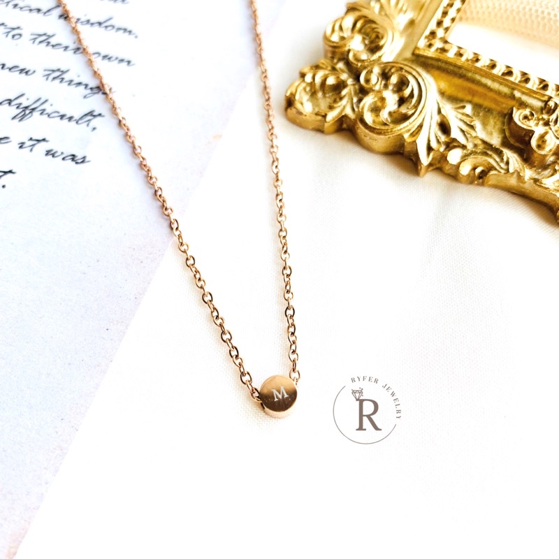 CUSTOME TITANIUM RYFERJEWELRY RJKCUSTOME012 สร้อยคอชื่ออังกฤษ