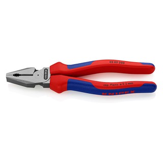 Knipex คีมปากจิ้งจกรุ่นงานหนัก 8 นิ้ว ด้ามสองสี รุ่น 0202200