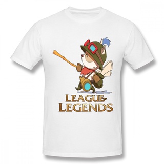 เสื้อยืดผ้าฝ้าย เสื้อผ้าสไตล์ Teemo League Of Legends เสื้อยืดคุณภาพดีไซน์ผ้าฝ้ายคุณภาพดีชาย Top Tees เสื้อยืดผู้ชาย เสื