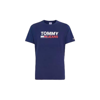 TOMMY HILFIGER เสื้อยืดชาย รุ่น DM0DM10103 C87 สีกรม