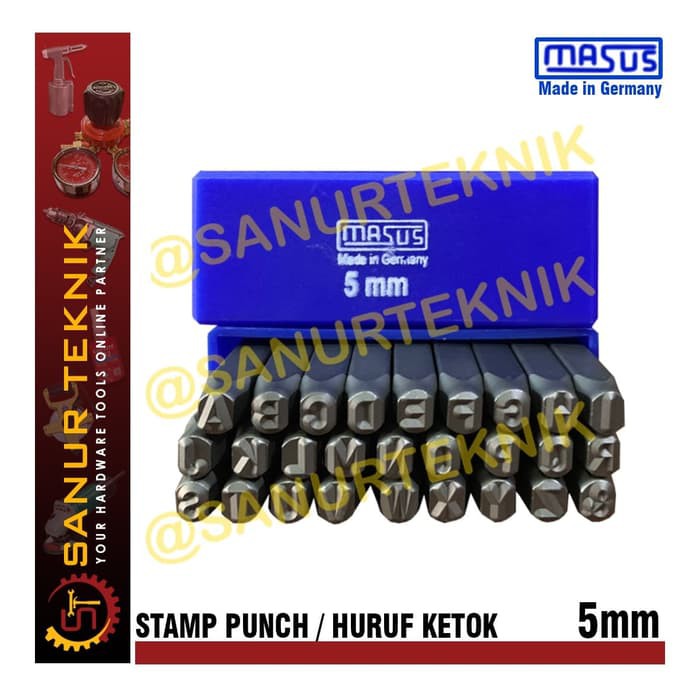 Letter Knock / Letter Stamp Punch / Letter Stamp Punch MASUS 5mm / 5 mm