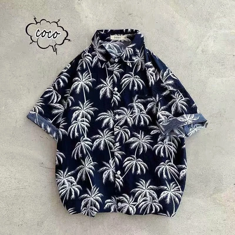 เสื้อลายดอกไม้ ฮาวาย แขนสั้น ชายหญิง thumbnail 7