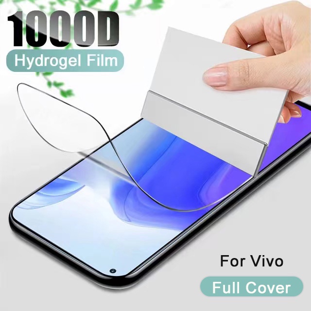 ฟิล์มไฮโดรเจลกันรอย แบบเต็มจอ ขอบโค้ง สำหรับ VIVO V60 5G V50 V40 Pro V30 V30e V29 V29e V27 V25 V23 V21 V25e V23e V20 V19 Neo V17