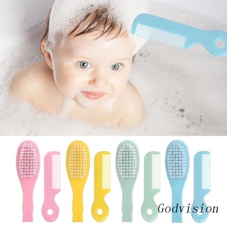 Bb Baby Hair Brush &amp; Comb Children Soft Nylon Bristles Cradle-Cap