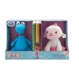 (แท้ !! Disney Store) Doc McStuffins Lambie &amp; Stuffy Figural Bookends ตุ๊กตาตกแต่งชั้นวางหนังสือ ของแท้อเมริกา พร้อมส่ง