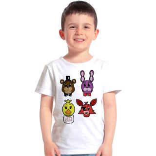 เสื้อยืดคอกลม แขนสั้น ลายการ์ตูน Five Nights At Freddy สําหรับเด็กผู้ชาย