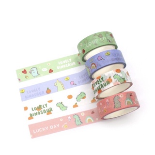 MOSHI MOSHI เทปตกแต่งลายการ์ตูน เทปตกแต่งไดอารี่ masking tape เทปลายน่ารัก (พร้อมส่ง) คละลาย