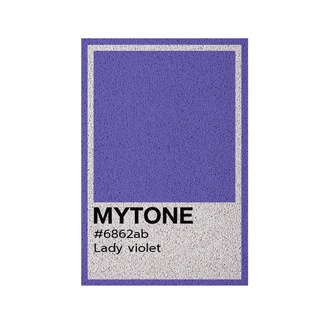 [MT01-00000075] พรมเช็ดเท้า พรมดักฝุ่น ลาย Lady Violet ขนาด 40x60 ซม (My Tone Collection)