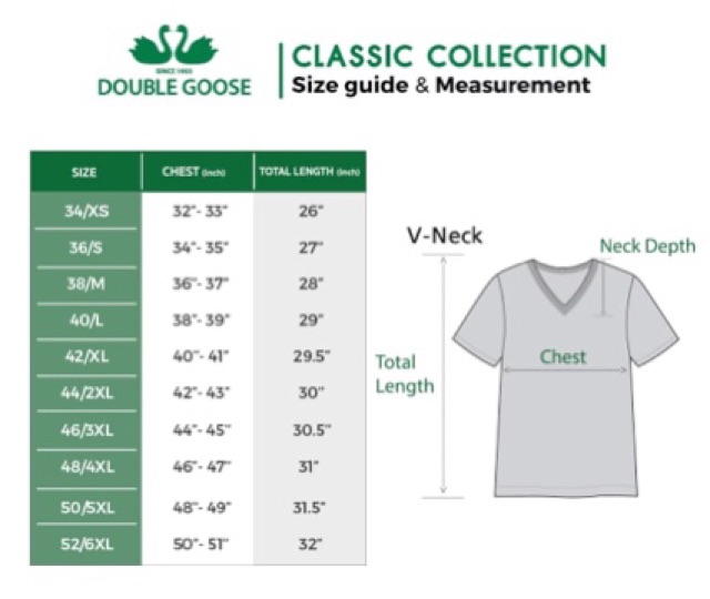 เสื้อตราห่านคู่ เสื้อคอวี สีดำ 1 กล่อง (3 ตัว)