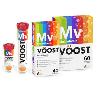 Best Seller!!!  ผลิตภัณฑ์อาหารเสริม Voost Effervescent Multi-Vitamin &amp; Minerals 20 Tablets วิตามินรวม+แร่ธาตุเม็ดฟู่