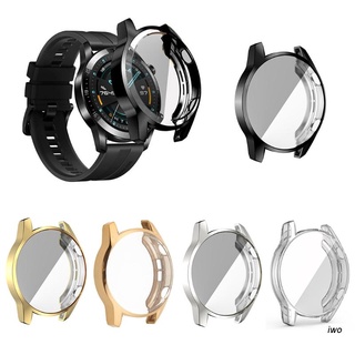 Iwo เคส Tpu ป้องกันเต็มรูปแบบ กรอบป้องกัน สําหรับ Huawei Watch Gt2 46 มม. นาฬิกา