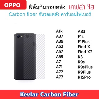 ฟิล์มหลัง Kevlar OPPO เคฟล่า A1K A37 A39 A52 A72 A57 A59 A7 A71 A77 A83 F1s F1Plus FindX X2 R15pro R9s R9splus R9plus K3