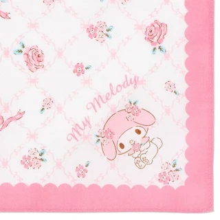 ⚡️ของแท้พร้อมส่ง⚡️ผ้าเช็ดหน้า mx sanrio ผ้าฝ้าย 100% ขนาด 27 Cm. ลาย mm / My Melody / MyMelody / kt HelloKitty / bo bonb