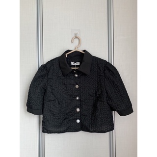 Black pearl blouse เสื้อสีดำประดับกระดุม6แบบ