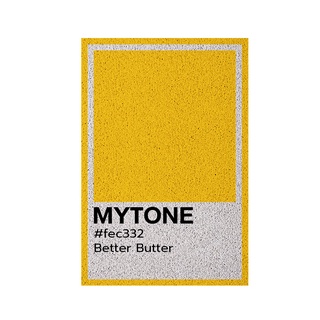 [MT01-00000070] พรมเช็ดเท้า พรมดักฝุ่น ลาย Better Butter ขนาด 40x60 ซม (My Tone Collection)