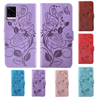 3D flower Wallet Case For Vivo Y19 V20 SE Pro 1807 1811 1814 1816 1817 1901 1902 1904 1906 flip PU Leather phone cover with stand function