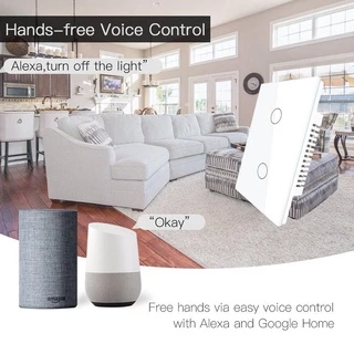 Tuya แป้นสวิตช์ Wi-Fi เปิดปิด ตั้งเวลานอกบ้านได้ผ่านแอป (RY) สั่งงานด้วยเสียง Google Home/Alexa