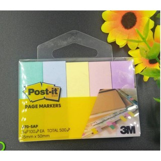โพสต์-อิท ดัชนีกระดาษคั่นหน้า ซูเปอร์ สติกกี้ เพจ มาร์กเกอร์ รุ่น 670-5AP สีพาสเทล