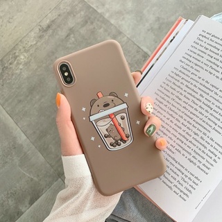 เคสแบบนิ่ม ลายชานม สำหรับ REDMI Redmi10 / REALME Realme C20 / Realme C11 2021 / Realme Narzo50i โทรศัพท์ TPU 0