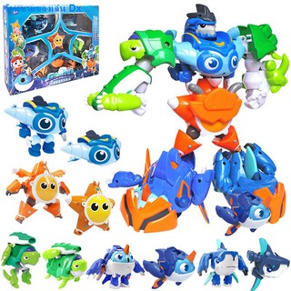 ■∏❦Pigman Deep Sea Little Hero สัตว์เลี้ยงน่ารักของเล่นเด็กพิการหุ่นยนต์ KingKong Sturdy Toys11111