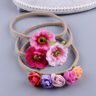 (พร้อมส่ง) ที่คาดผม เซ็ท 3 ชิ้น รุ่น ที่คาดผมเด็ก ที่คาดผมดอกไม้ Flower