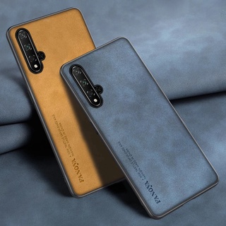 Huawei Nova 5T กันกระแทก หนัง PU วินเทจ ไฮบริด เคสกันกระแทก