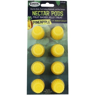 RANDOLPH แรนดอล์ฟ-Exotic Nutrition NECTAR PODS Pineapple ขนมเยลลี่สำหรับชูการ์รสสัปปะรด 1 แพ็ค 8 ชิ้น 0.56oz. (16g.)