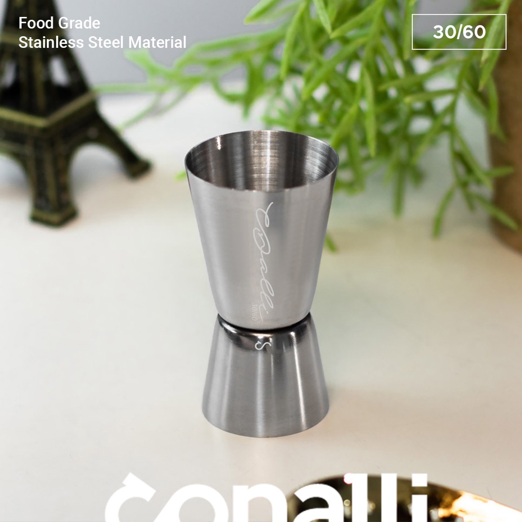 Double Jigger 30/60ml Conalli ถ้วยตวงค็อกเทล บาร์เทนเดอร์ 30-60ml