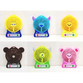 พัดลม USB แบบพกพาลายการ์ตูน